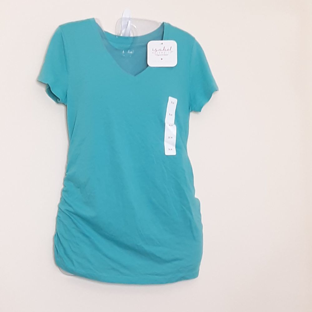 Isabel Maternity Teal  BasicTop